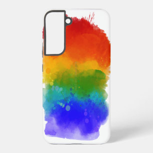 SlipperyJoe's modern pride splatter energy and col Samsung Galaxy S22+ Case