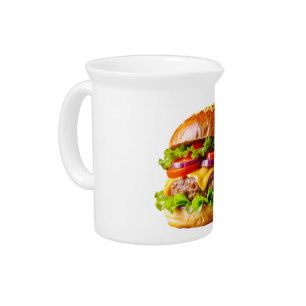 SlipperyJoe's mouthwatering cheeseburger crispy ba Beverage Pitcher