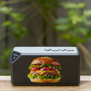 SlipperyJoe's mouthwatering cheeseburger crispy ba Bluetooth Speaker