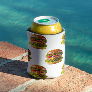 SlipperyJoe's mouthwatering cheeseburger crispy ba Can Cooler