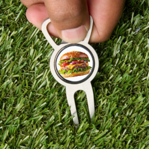SlipperyJoe's mouthwatering cheeseburger crispy ba Divot Tool