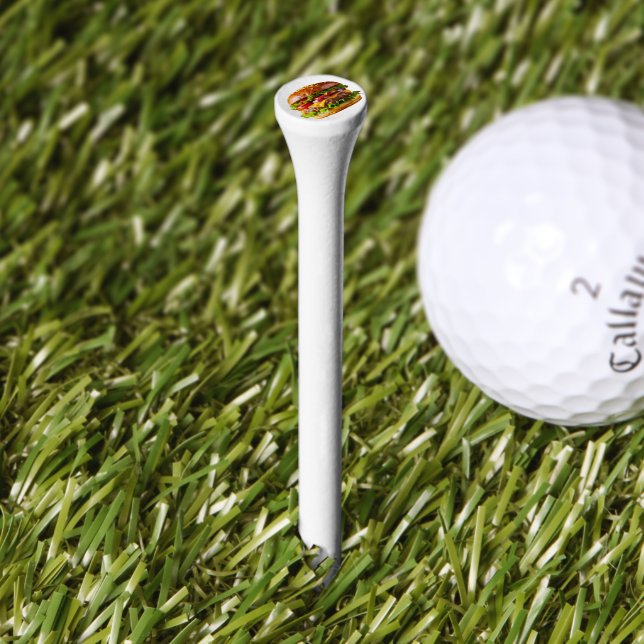 SlipperyJoe's mouthwatering cheeseburger crispy ba Golf Tees (Grass)