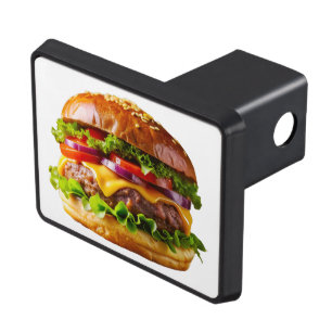 SlipperyJoe's mouthwatering cheeseburger crispy ba Hitch Cover