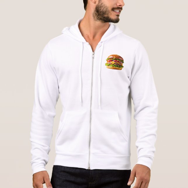 SlipperyJoe's mouthwatering cheeseburger crispy ba Hoodie (Front)