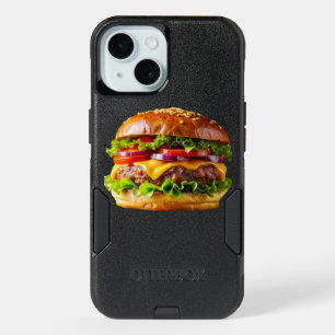 SlipperyJoe's mouthwatering cheeseburger crispy ba iPhone 15 Case