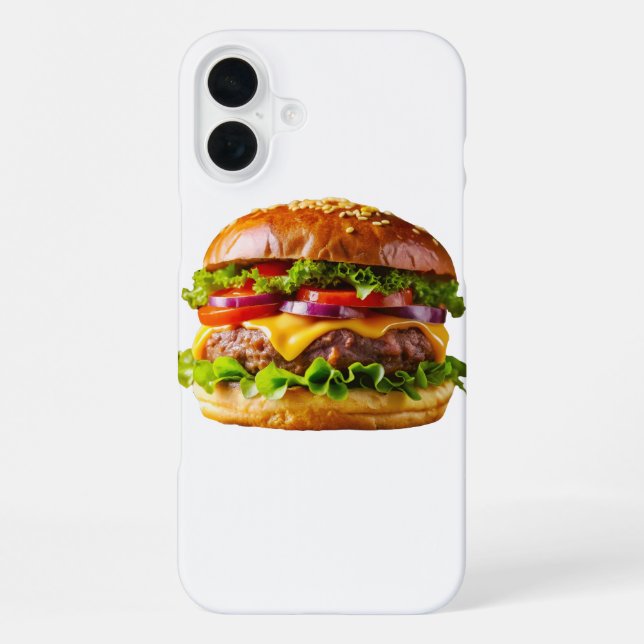 SlipperyJoe's mouthwatering cheeseburger crispy ba iPhone Case (Back)