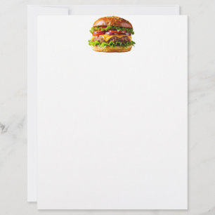 SlipperyJoe's mouthwatering cheeseburger crispy ba Letterhead