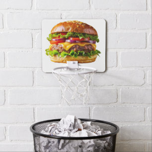 SlipperyJoe's mouthwatering cheeseburger crispy ba Mini Basketball Hoop