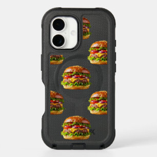SlipperyJoe's mouthwatering cheeseburger crispy ba iPhone 16 Case