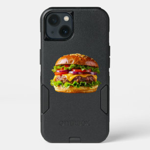 SlipperyJoe's mouthwatering cheeseburger crispy ba iPhone 13 Case
