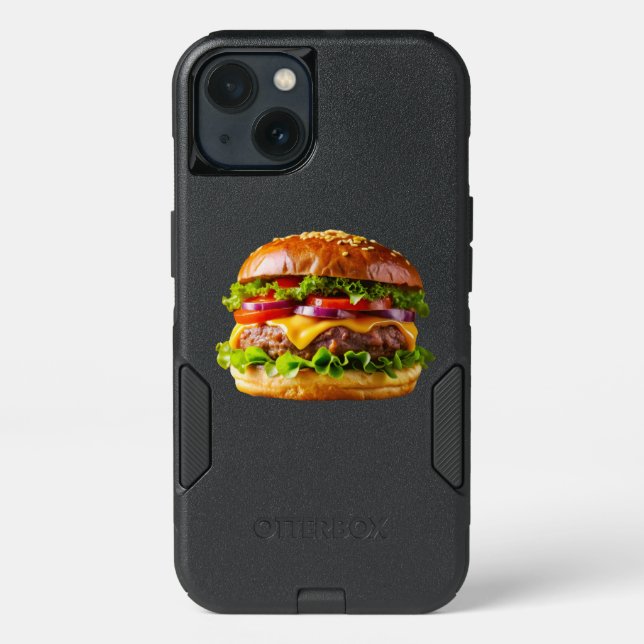 SlipperyJoe's mouthwatering cheeseburger crispy ba Otterbox iPhone Case (Back)
