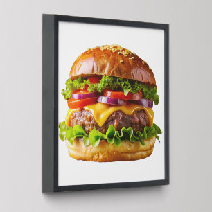 SlipperyJoe's mouthwatering cheeseburger crispy ba Peel And Stick Photo Tile