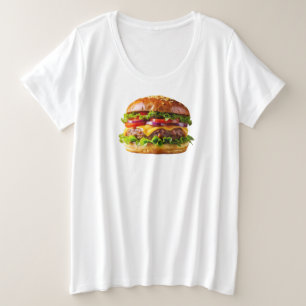 SlipperyJoe's mouthwatering cheeseburger crispy ba Plus Size T-Shirt