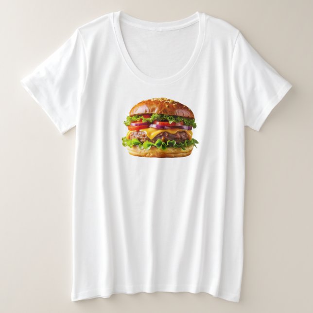 SlipperyJoe's mouthwatering cheeseburger crispy ba Plus Size T-Shirt (Design Front)