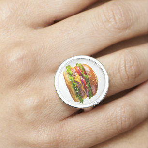 SlipperyJoe's mouthwatering cheeseburger crispy ba Ring