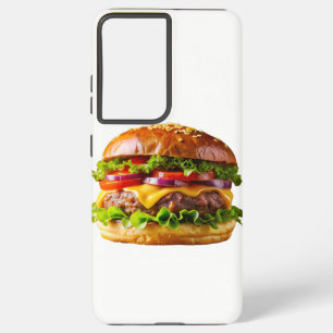SlipperyJoe's mouthwatering cheeseburger crispy ba Samsung Galaxy S21+ Case