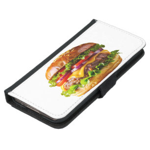SlipperyJoe's mouthwatering cheeseburger crispy ba Samsung Galaxy S5 Wallet Case
