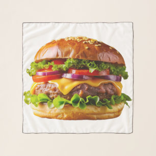 SlipperyJoe's mouthwatering cheeseburger crispy ba Scarf