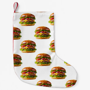 SlipperyJoe's mouthwatering cheeseburger crispy ba Small Christmas Stocking