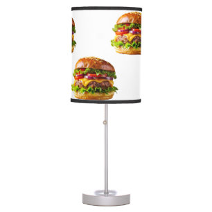 SlipperyJoe's mouthwatering cheeseburger crispy ba Table Lamp