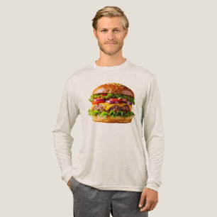 SlipperyJoe's mouthwatering cheeseburger crispy ba Tri-Blend Shirt