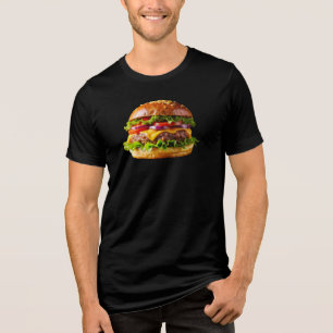 SlipperyJoe's mouthwatering cheeseburger crispy ba Tri-Blend Shirt