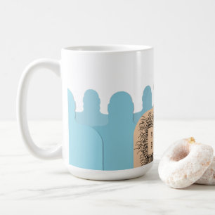 SlipperyJoe's muscular bald bear man stylized cart Coffee Mug