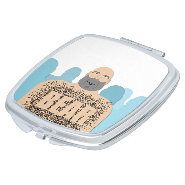 SlipperyJoe's muscular bald bear man stylized cart Compact Mirror (Turned)