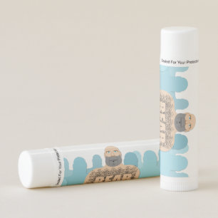 SlipperyJoe's muscular bald bear man stylized cart Lip Balm
