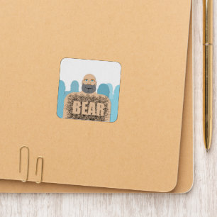 SlipperyJoe's muscular bald bear man stylized cart Patch