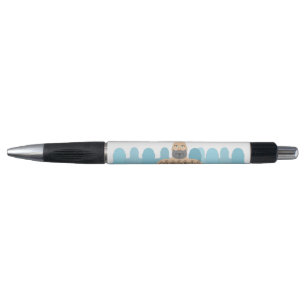 SlipperyJoe's muscular bald bear man stylized cart Pen