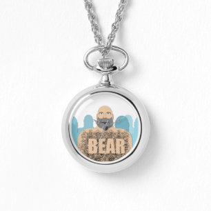 SlipperyJoe's muscular bald bear man stylized cart Watch