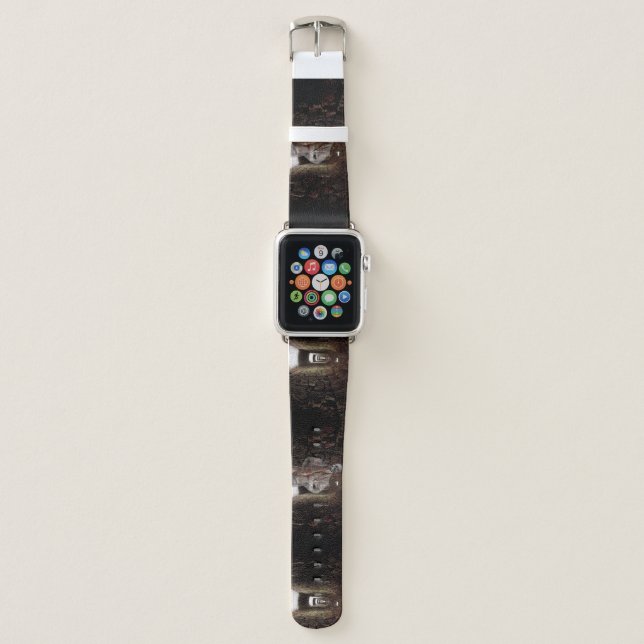 SlipperyJoe's muscular ghost stone dimly lit tunne Apple Watch Band (Front)