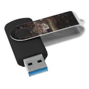 SlipperyJoe's muscular ghost stone dimly lit tunne Flash Drive