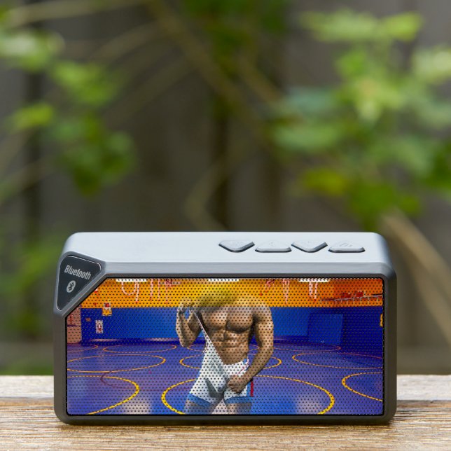 SlipperyJoe's muscular man bulge six-pack gym trai Bluetooth Speaker (Insitu(Outdoor))