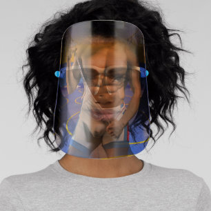 SlipperyJoe's muscular man bulge six-pack gym trai Face Shield