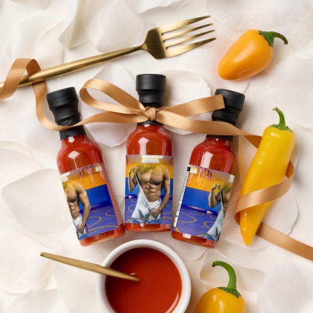 SlipperyJoe's muscular man bulge six-pack gym trai Hot Sauces (Wedding)