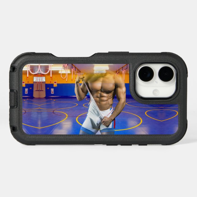 SlipperyJoe's muscular man bulge six-pack gym trai Otterbox iPhone Case (Back Horizontal)