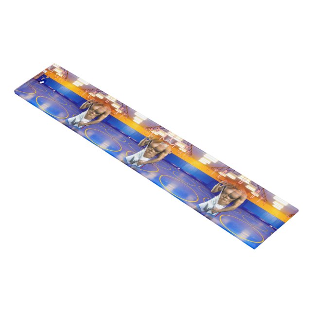 SlipperyJoe's muscular man bulge six-pack gym trai Ruler (Angled)