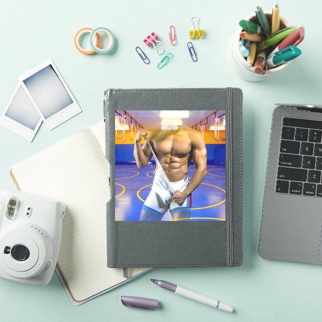 SlipperyJoe's muscular man bulge six-pack gym trai Sticker (iPad Cover)
