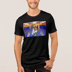 SlipperyJoe's muscular man bulge six-pack gym trai Tri-Blend Shirt