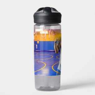 SlipperyJoe's muscular man bulge six-pack gym trai Water Bottle