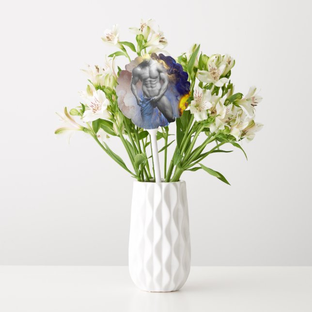 SlipperyJoe's muscular man physique steamy shirtle Balloon (Vase)