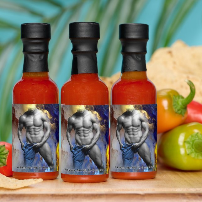 SlipperyJoe's muscular man physique steamy shirtle Hot Sauces (Multi)