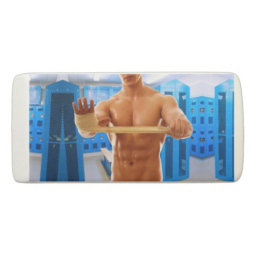 SlipperyJoes muscular man shirtless 6_pack gymnas Eraser
