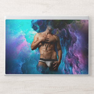 SlipperyJoe's muscular man underwear bulge cosmic HP Laptop Skin