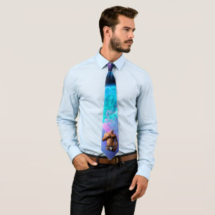 SlipperyJoe's muscular man underwear bulge cosmic  Neck Tie