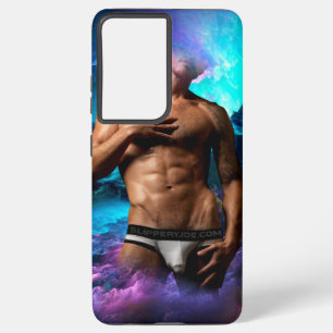 SlipperyJoe's muscular man underwear bulge cosmic  Samsung Galaxy S21 Ultra Case