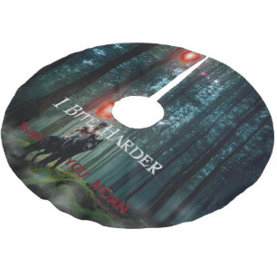 SlipperyJoe's mystical Halloween-style atmosphere Brushed Polyester Tree Skirt