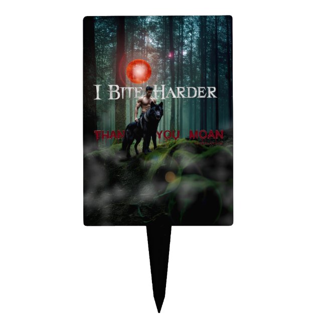 SlipperyJoe's mystical Halloween-style atmosphere  Cake Topper (Front)
